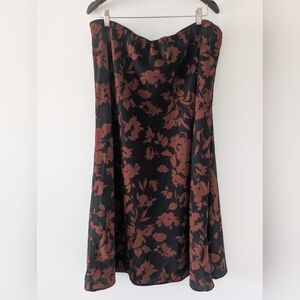 Abercrombie & Fitch Matte Satin Midi Skirt XXL EUC